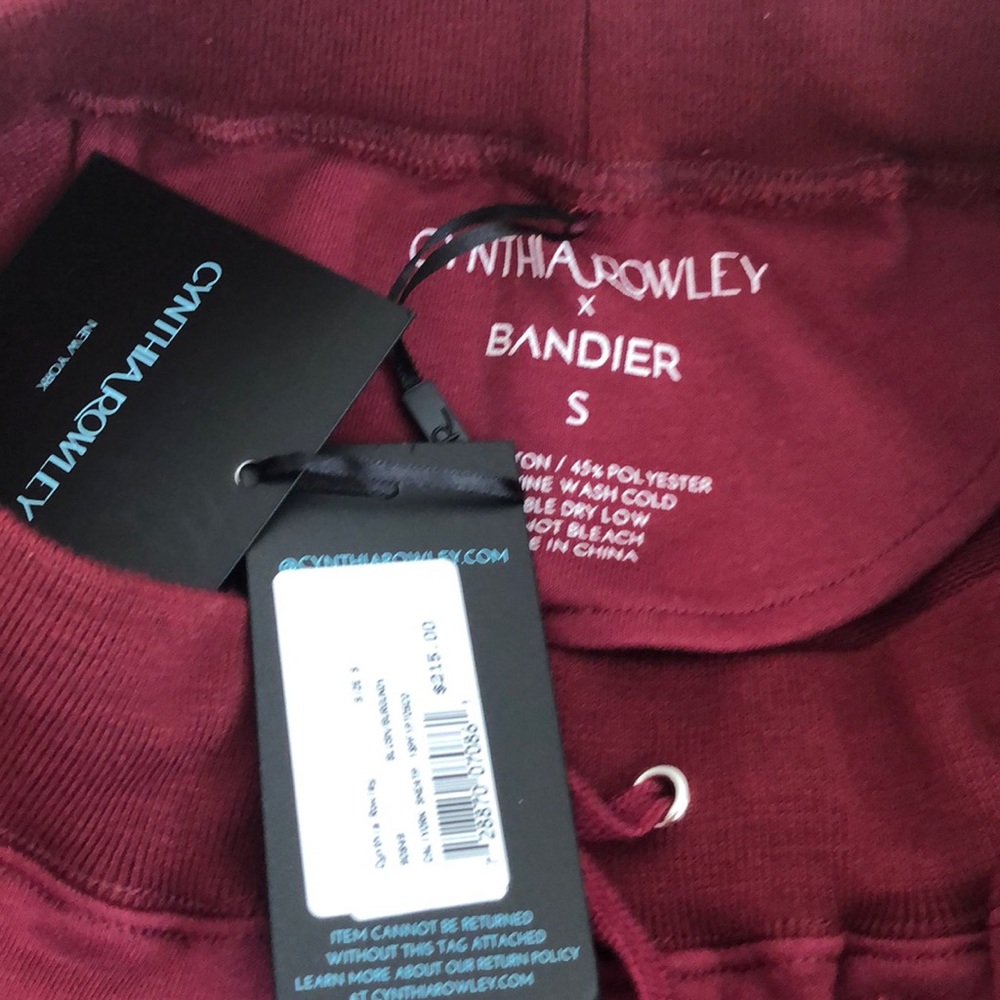 Cynthia Rowley x Bandier joggers. CaliYork. - Picture 2 of 4